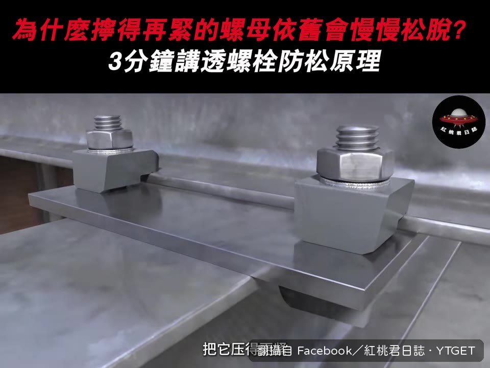 斜行防松墊圈靠斜面爬升增加阻力