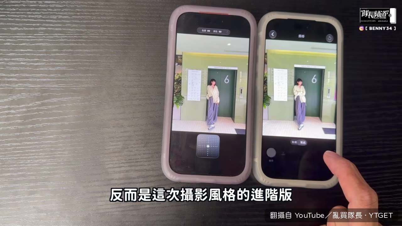 攝影風格可調整膚質與顆粒