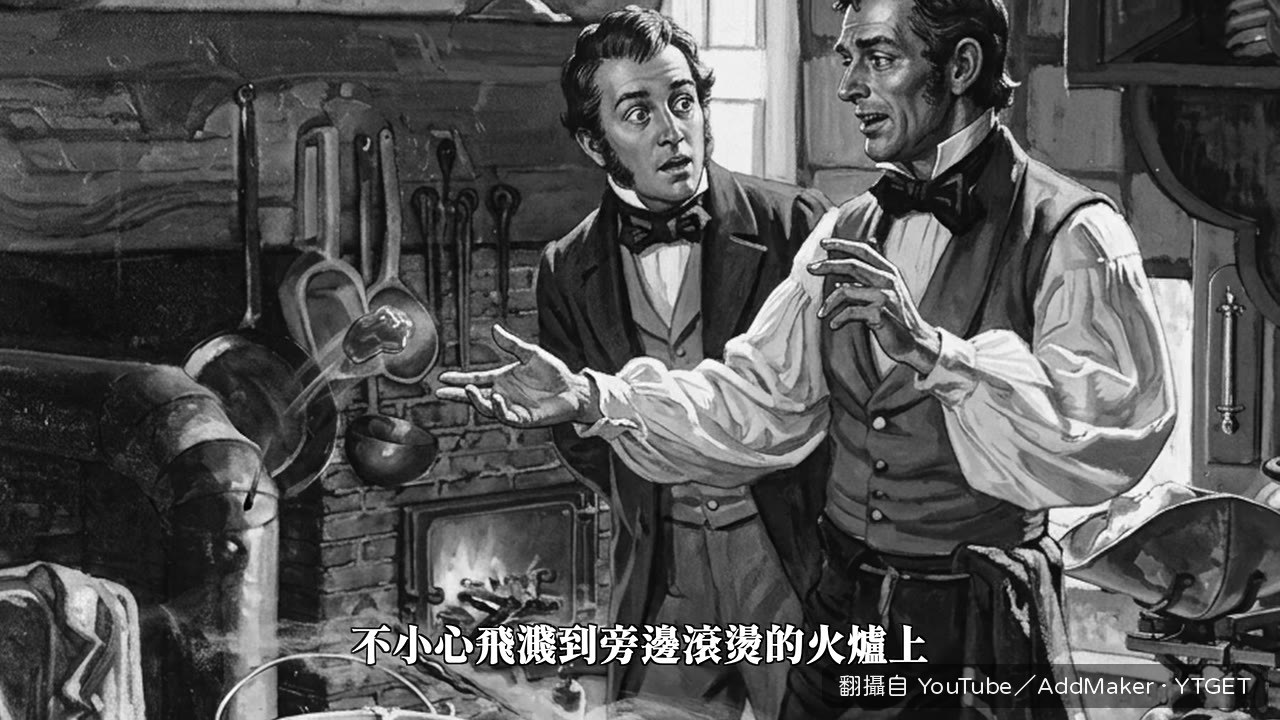 橡膠飛濺到火爐上