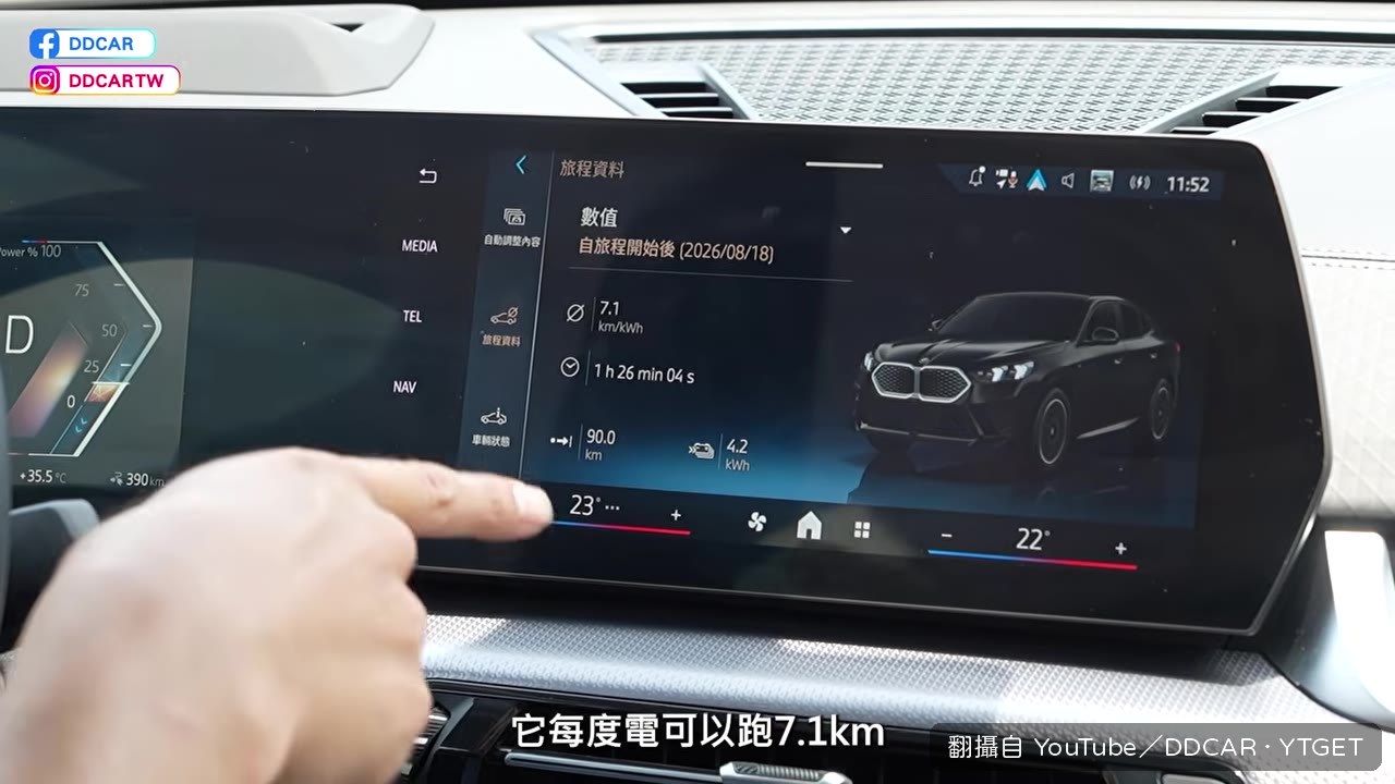 新年式 iX2 能耗實測7.1km/kWh
