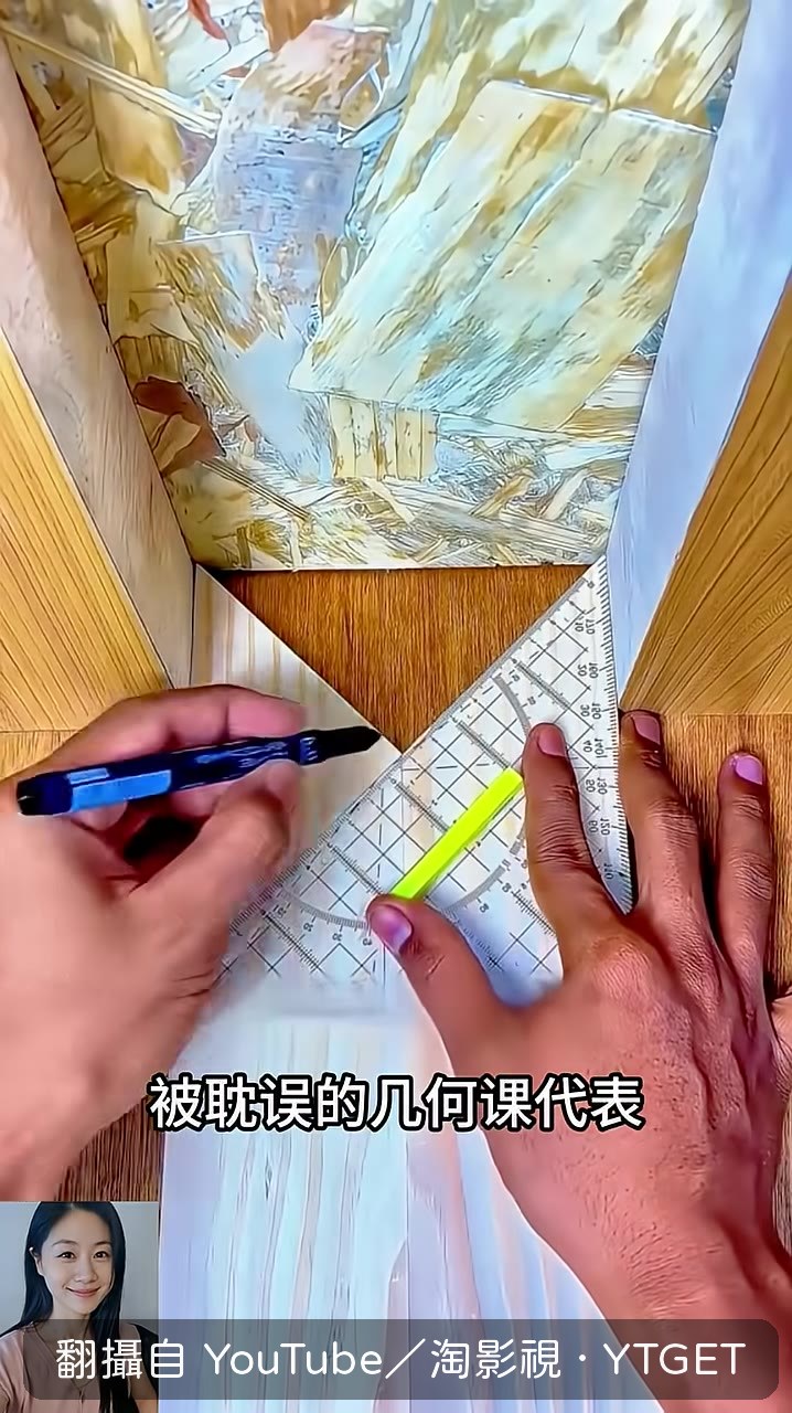 隨手畫線就能精準切出三塊木塊
