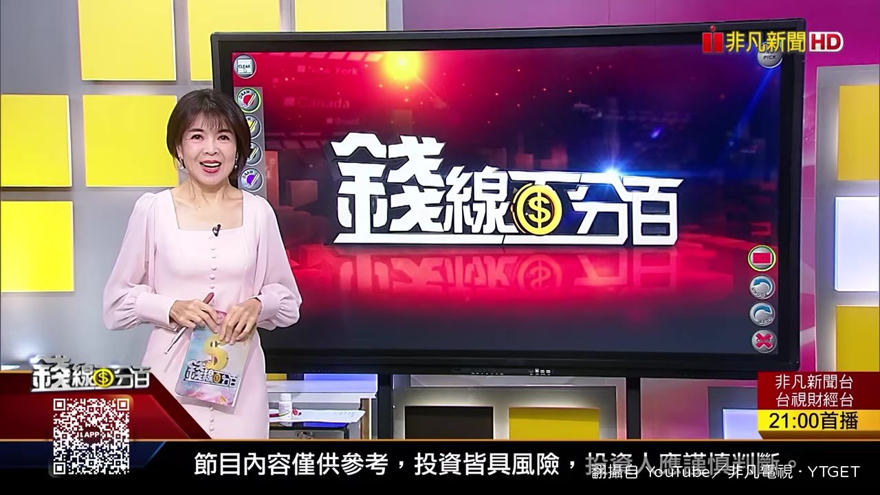 錢線百分百開場,劉祝華報今日台股