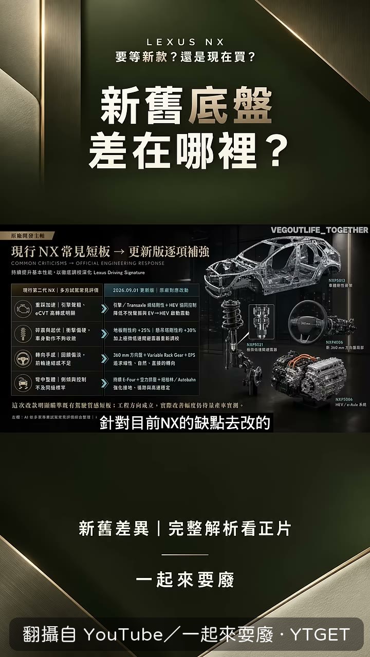 新舊內裝一比，一個年輕一個成熟