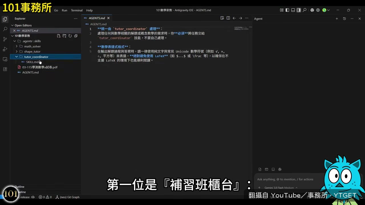 三個 AI 代理人的分工架構