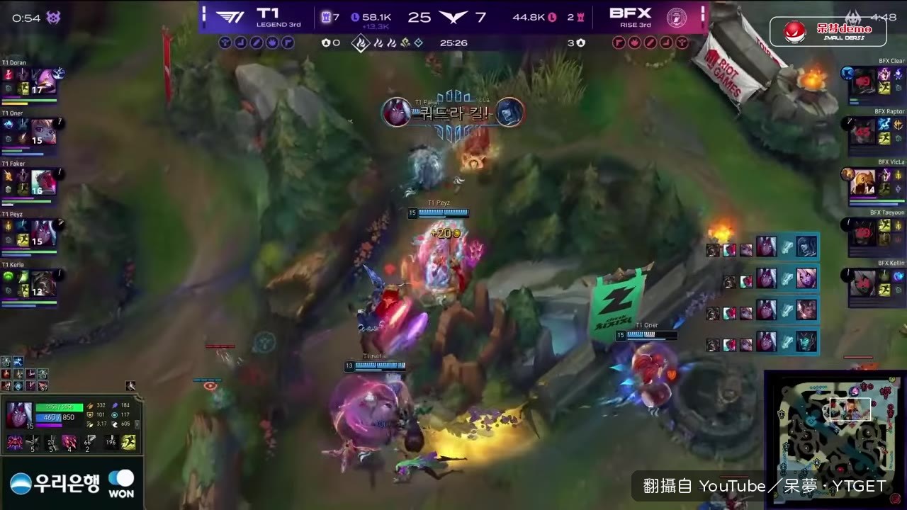 Peyz拿下五殺，比賽結束
