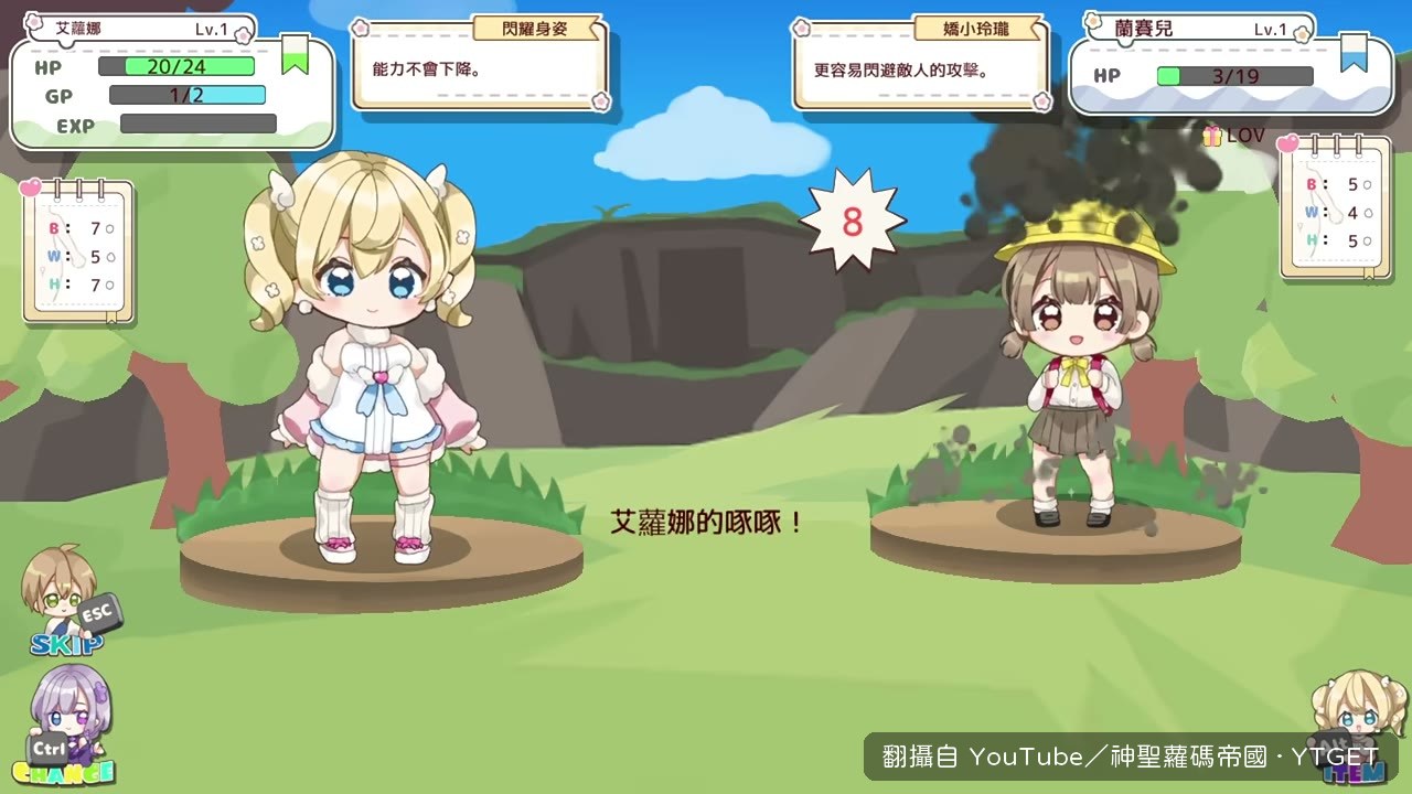 戰鬥消耗GP且消耗品可連用