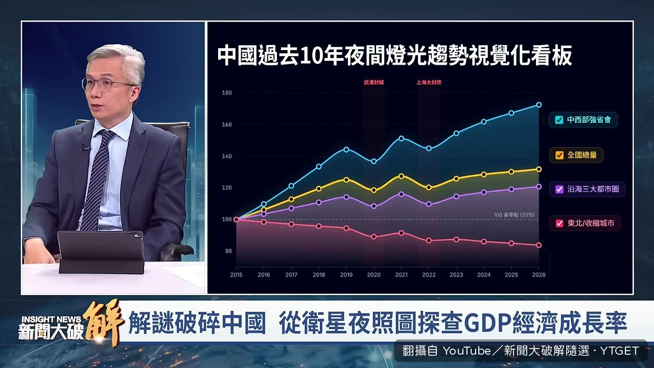夜光亮度成長推估