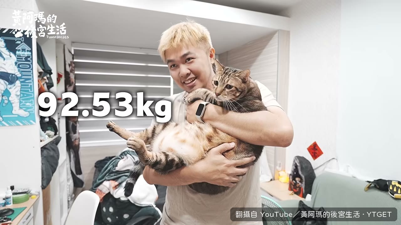 量體重發現豆豆變胖了