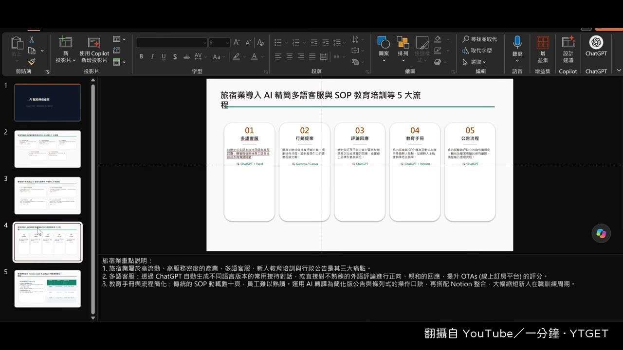 免費版匯出的簡報每頁都是死圖