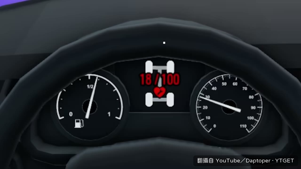 車子只剩18%，隨時會爆