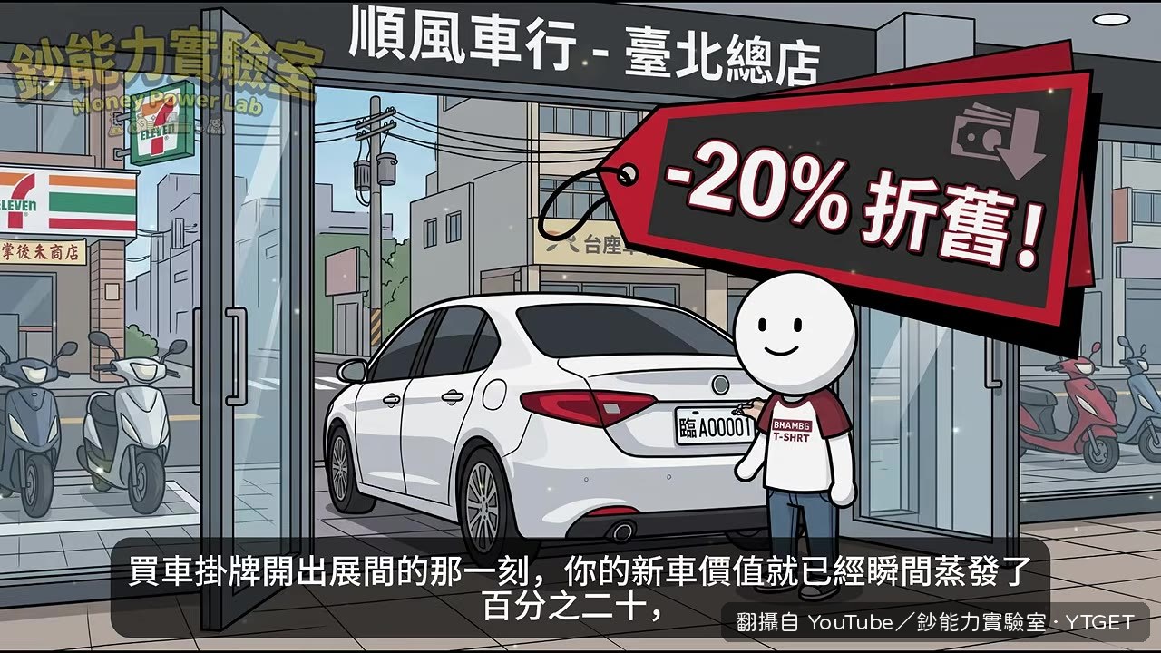 新車掛牌瞬間打八折
