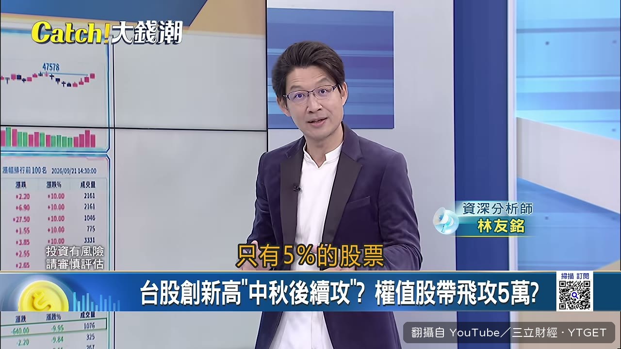 只有百分之五的股票在漲