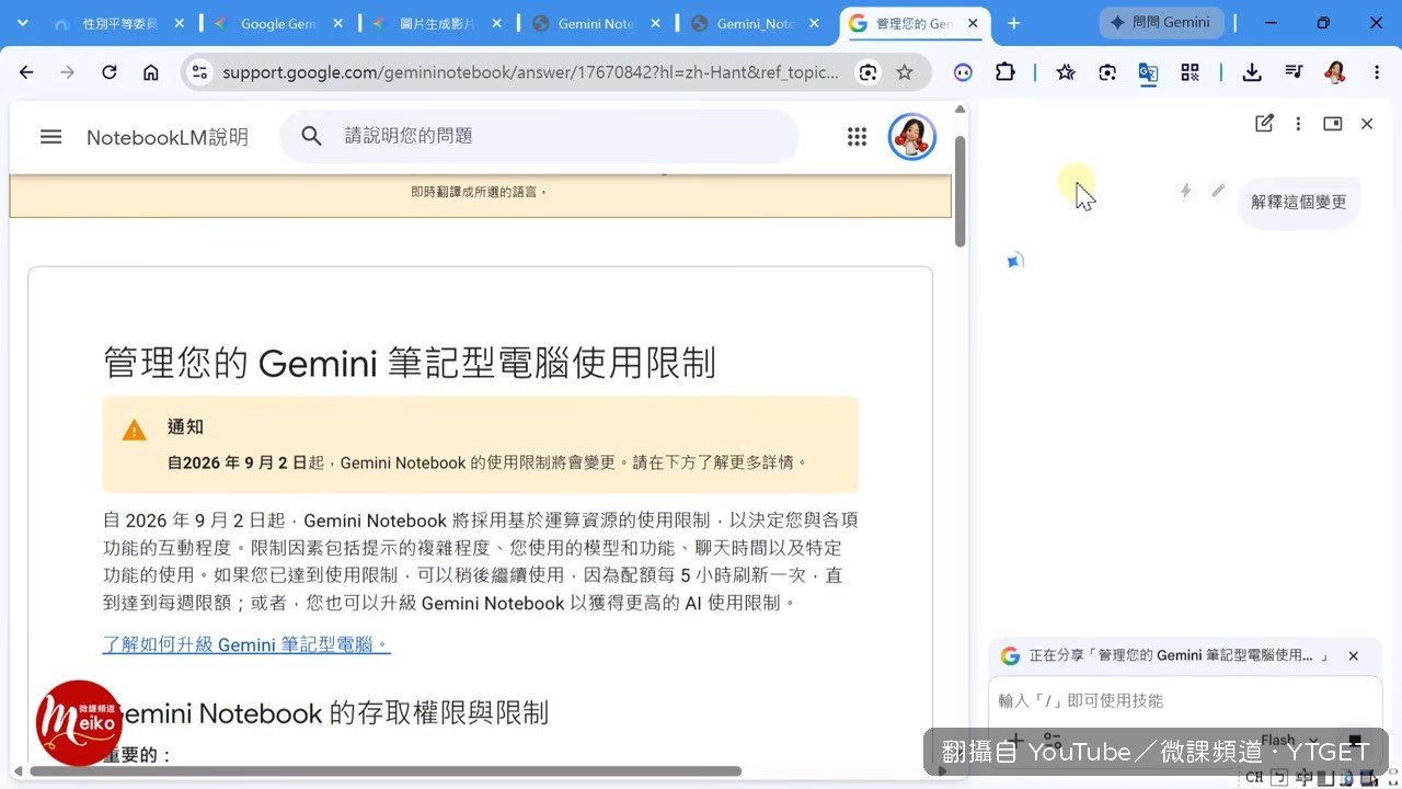 Gemini 解釋新的計費機制