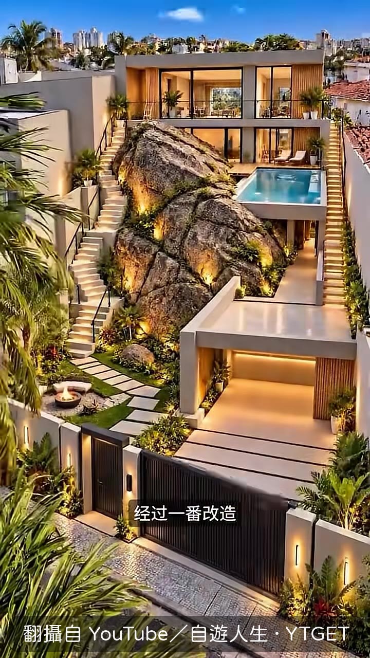 改建完成的三層別墅