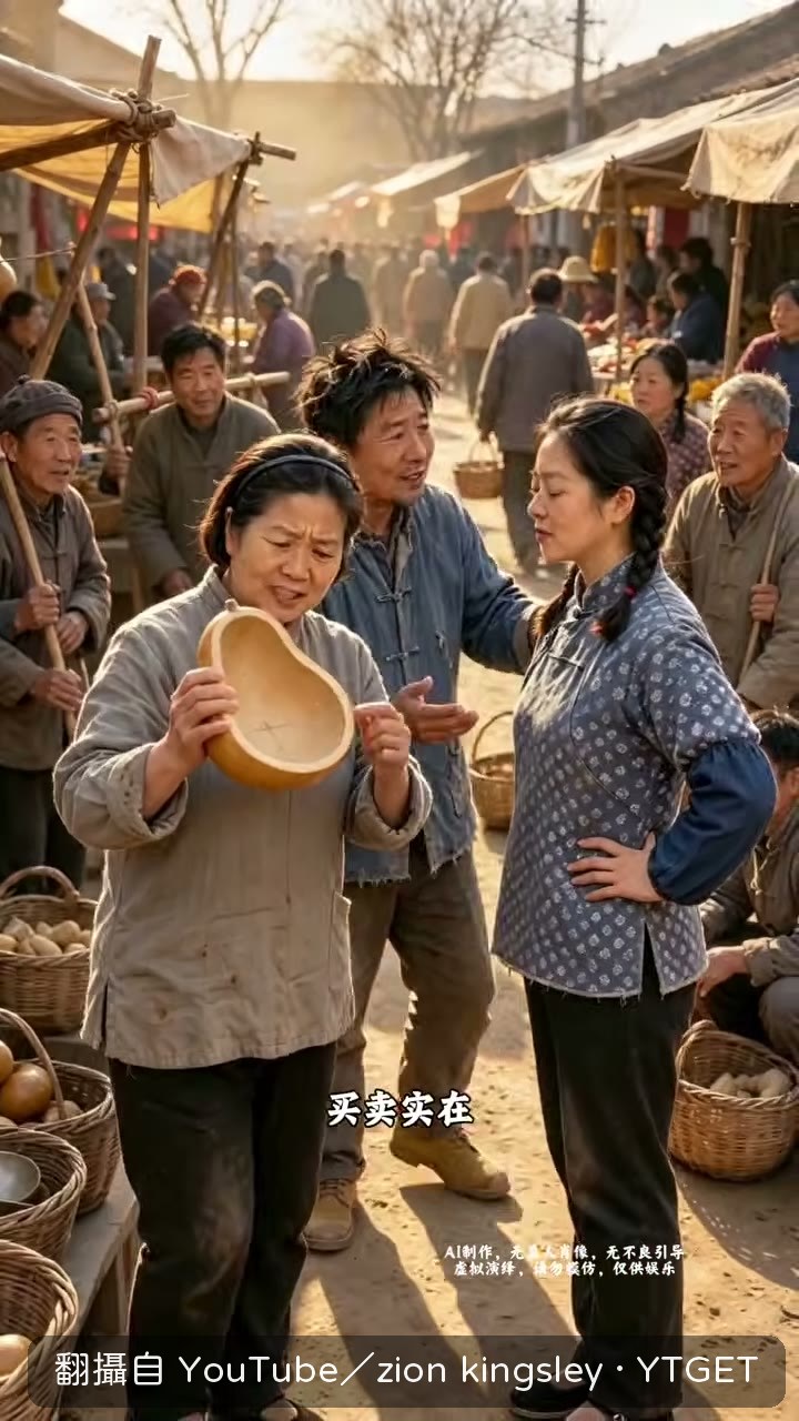 大嫂嫌瓢底有紋路，大助忙著解釋換貨