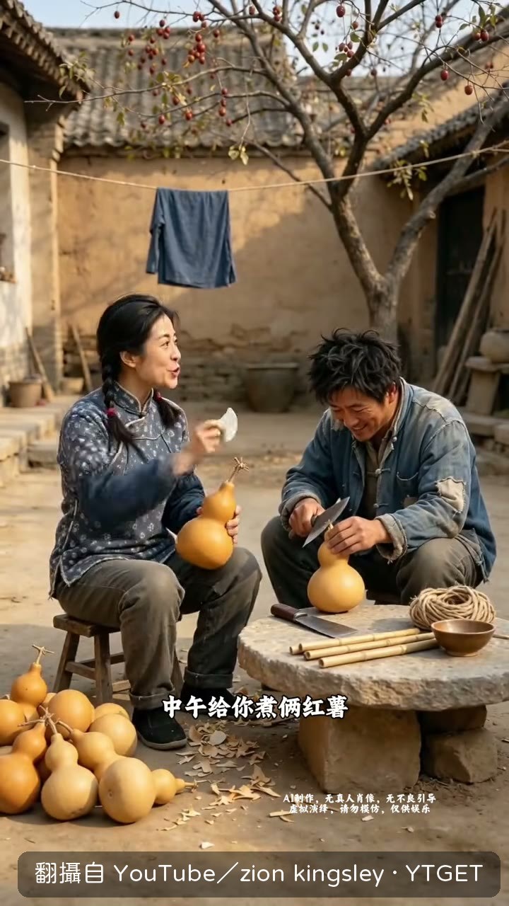 葫蘆殼硬得像木頭，鋸歪了瓢就不圓