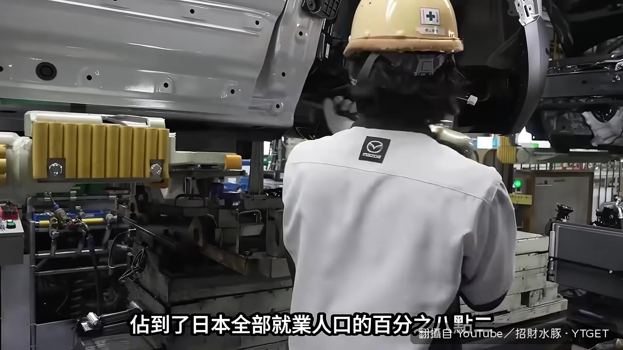 日本汽車業從業人員佔就業人口8.2%