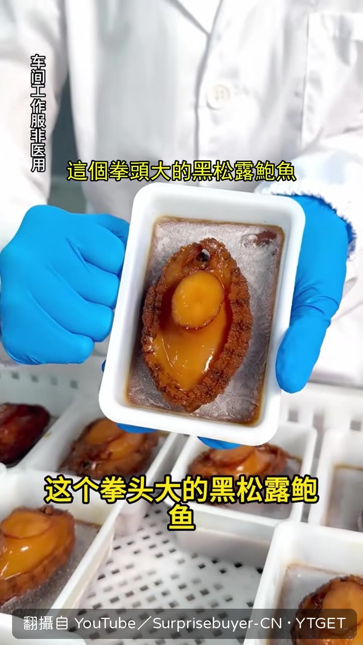 拳頭大的黑松露鮑魚