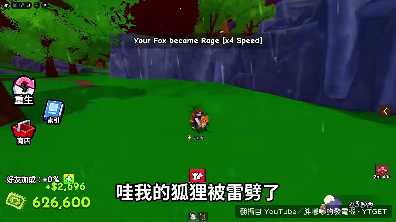 狐狸被雷劈到，速度直接暴衝