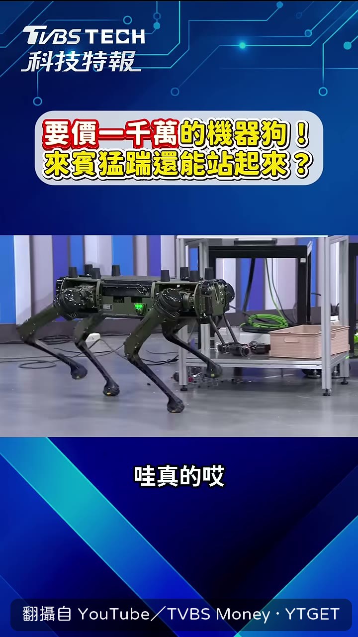 機器狗倒地後自己站起來