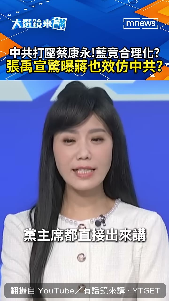 張禹宣談蔡康永被經濟制裁