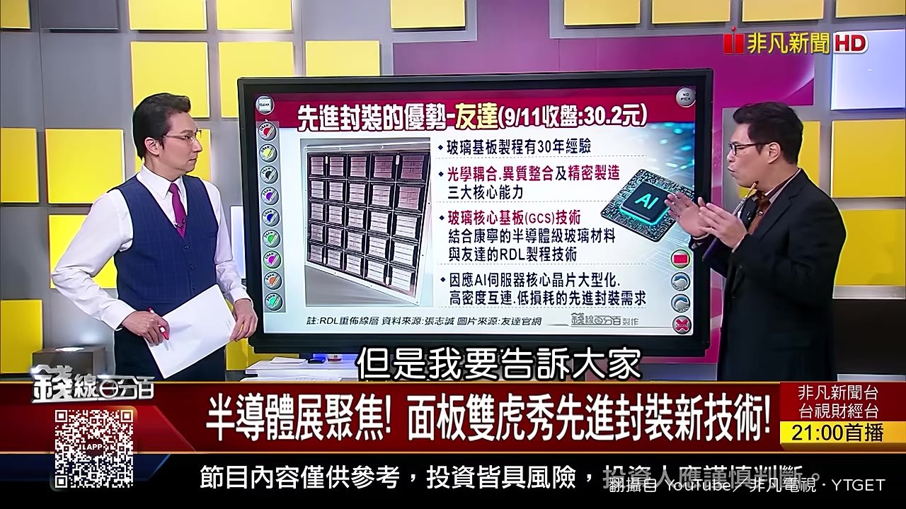志誠展示友達玻璃基板成品