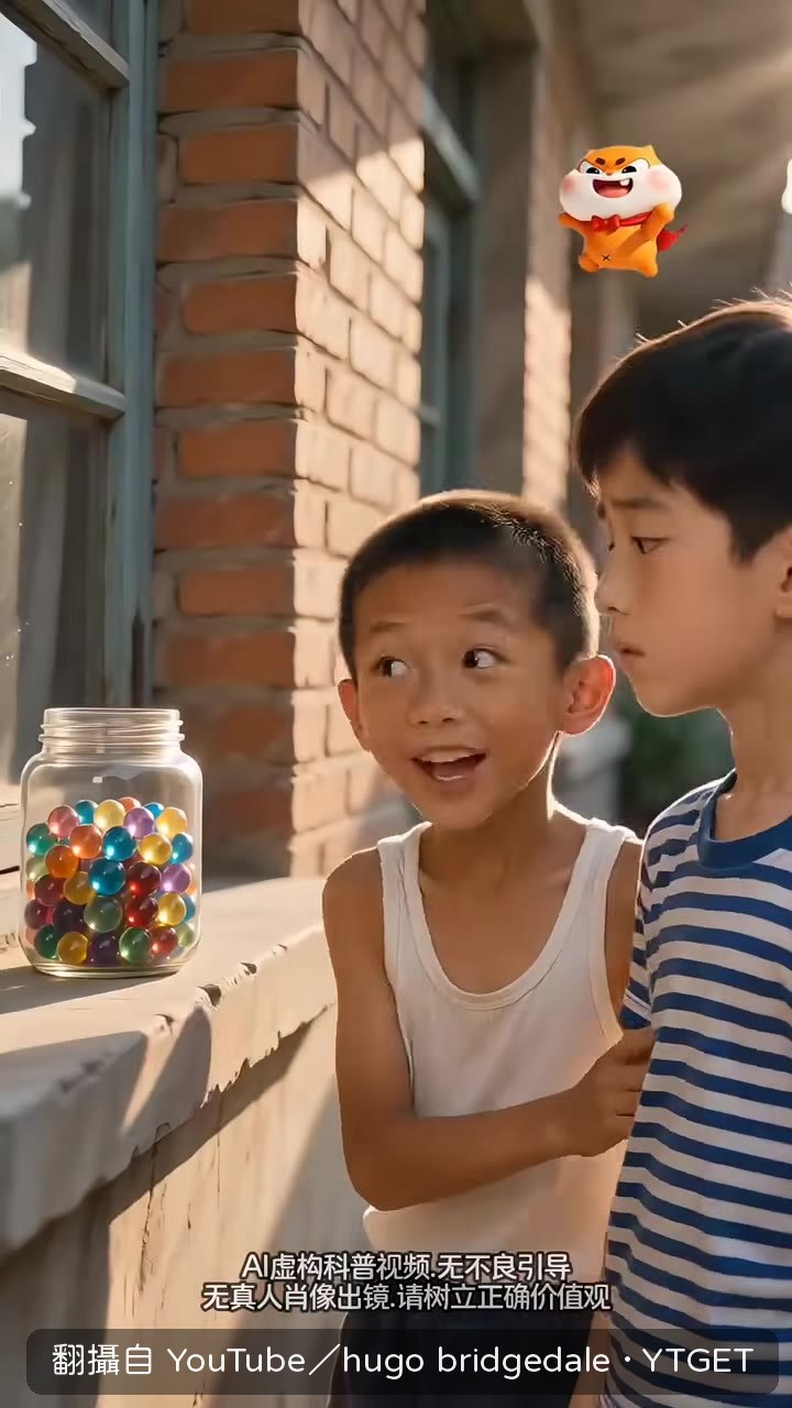 這玻璃球挺好看，快放下