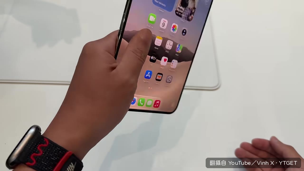 攤開後完全平整