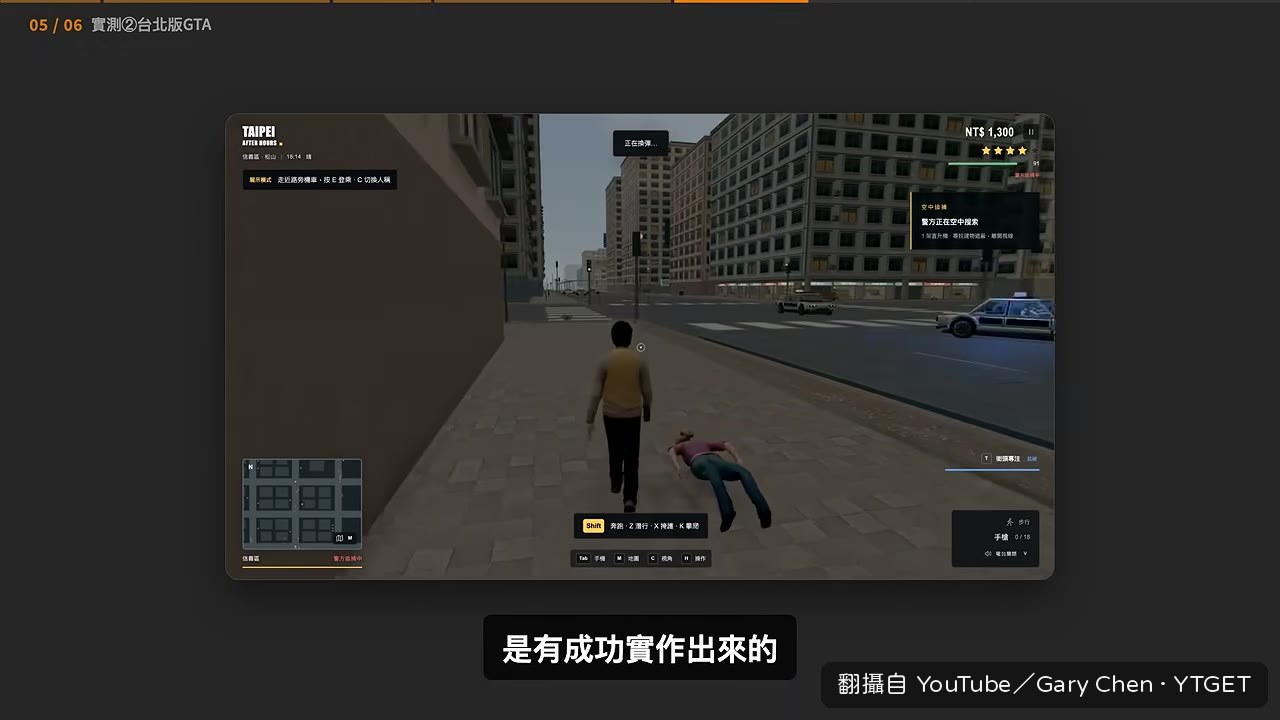 開車穿梭在台北街頭