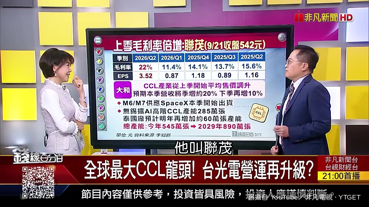 聯茂毛利率很厲害,第二季跳到22%