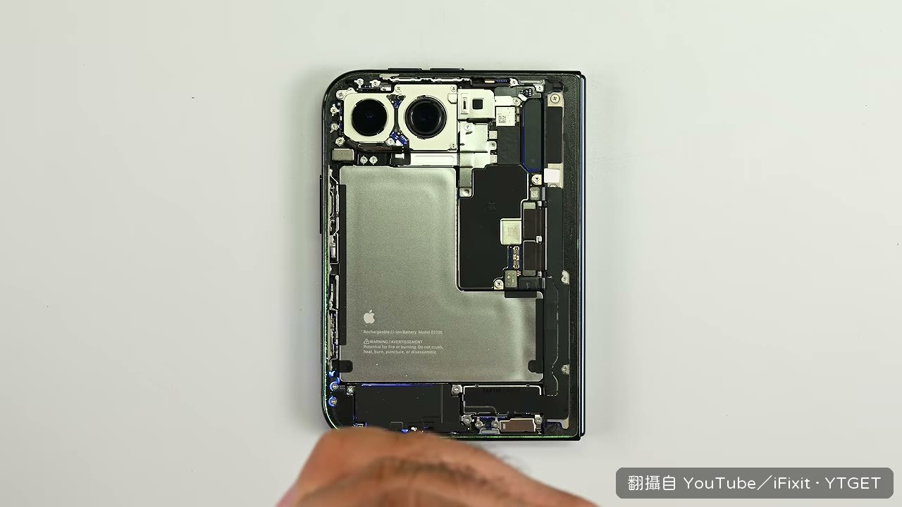 拆開後粉塵大多停在膠後面