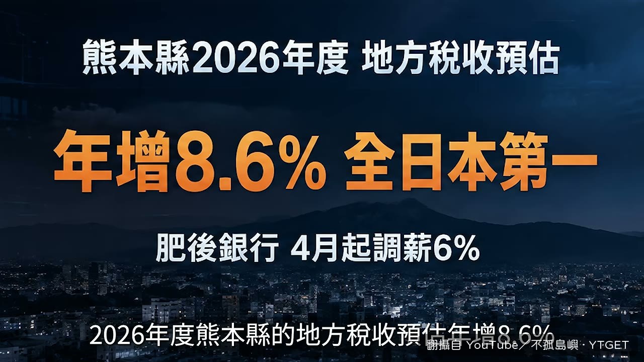 熊本縣稅收成長全日本第一