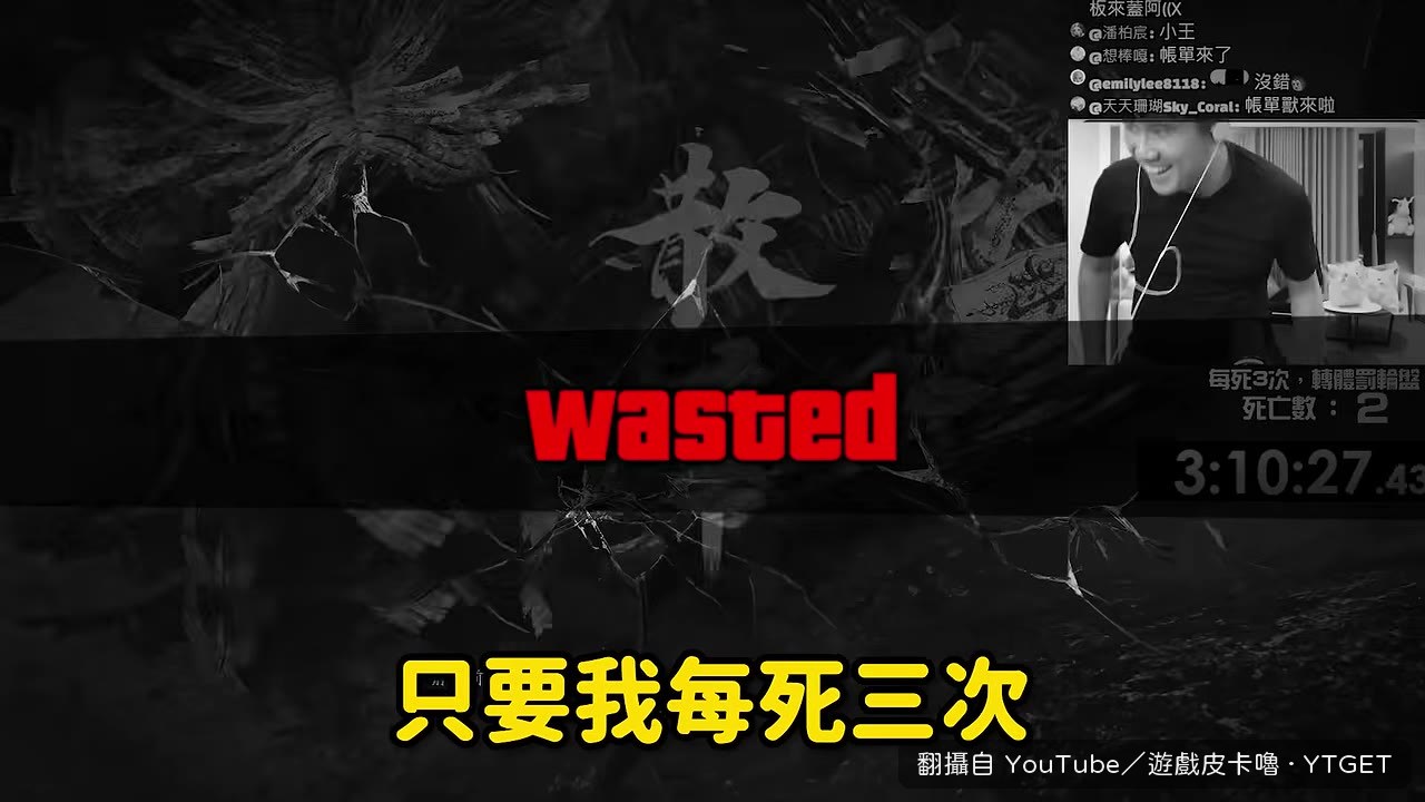 每死三次就要接受觀眾體罰