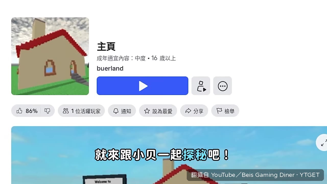 遊戲一開始是溫馨的雙層小別墅