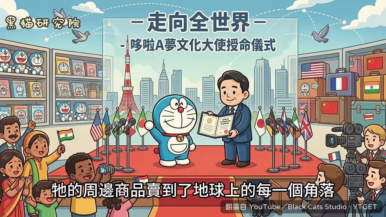 哆啦A夢被任命為動漫文化大使