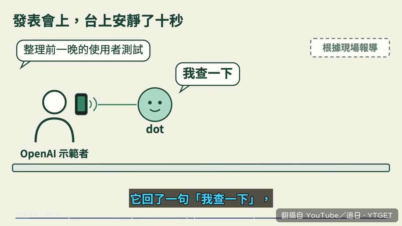 發表會上 dot 卡住，台上安靜十秒
