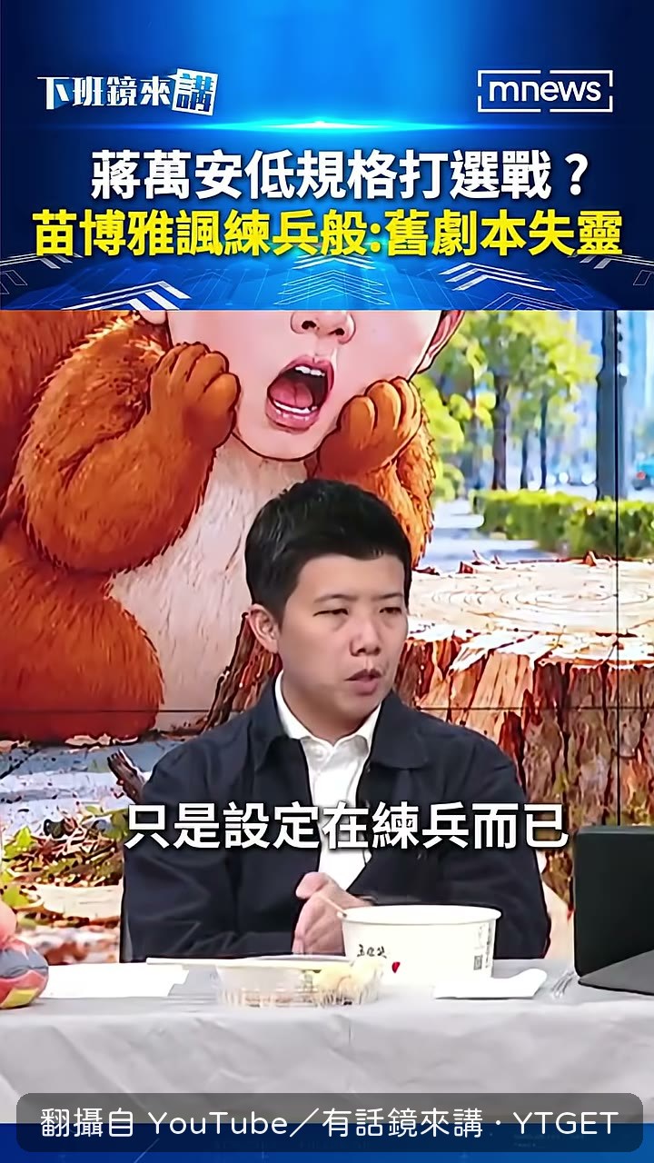 苗博雅談蔣萬安競選視覺