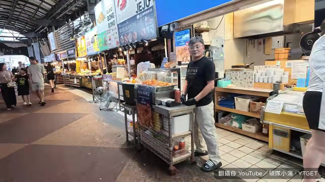 東門市場炸蝦店小蒲掛保證好吃