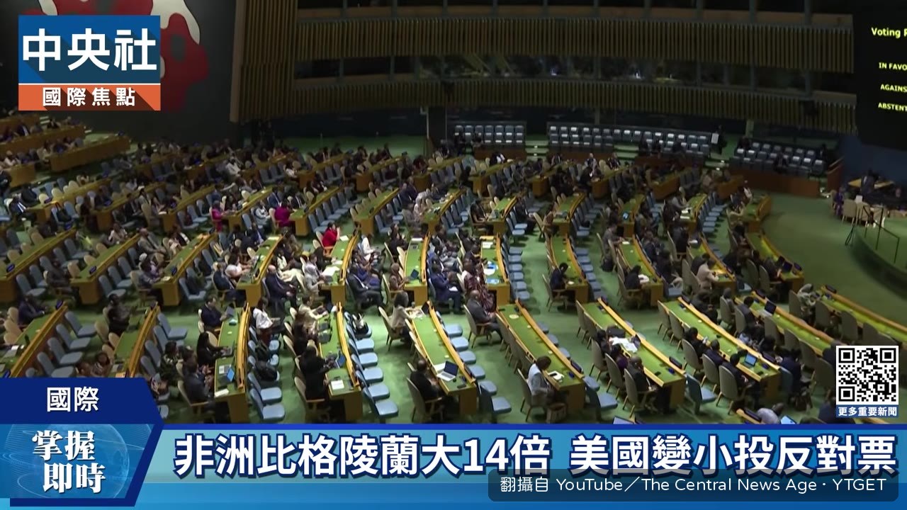 北美和歐洲在等積投影地圖上縮小