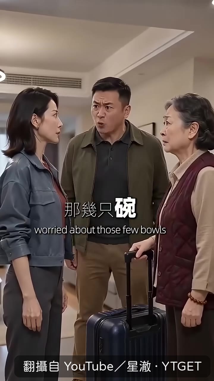 媳婦攔住婆婆去洗碗