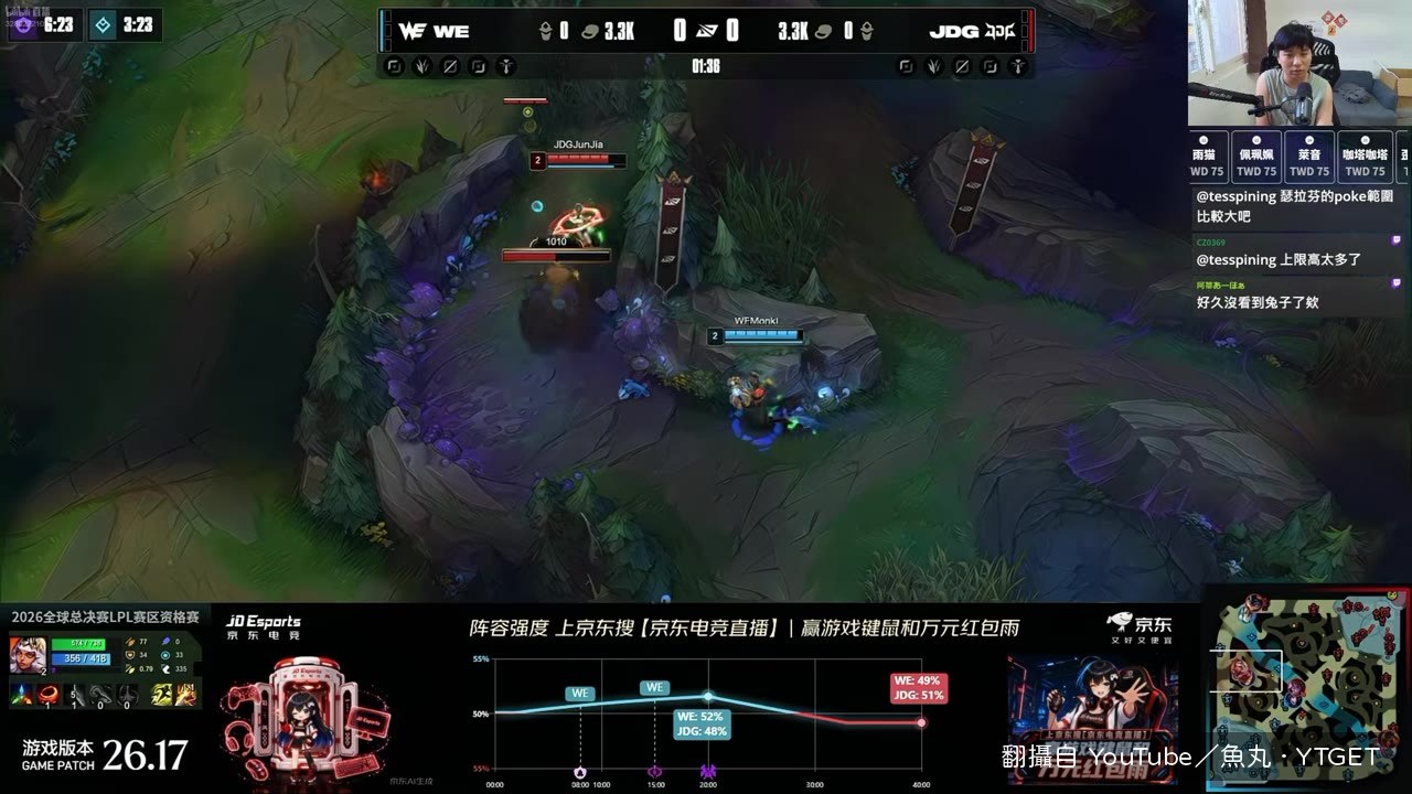 JunJia 搶到河蟹打出重擊差距