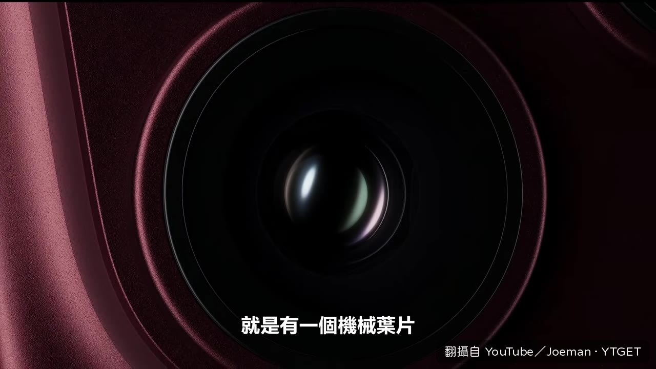 可變光圈的六片機械葉片旋轉