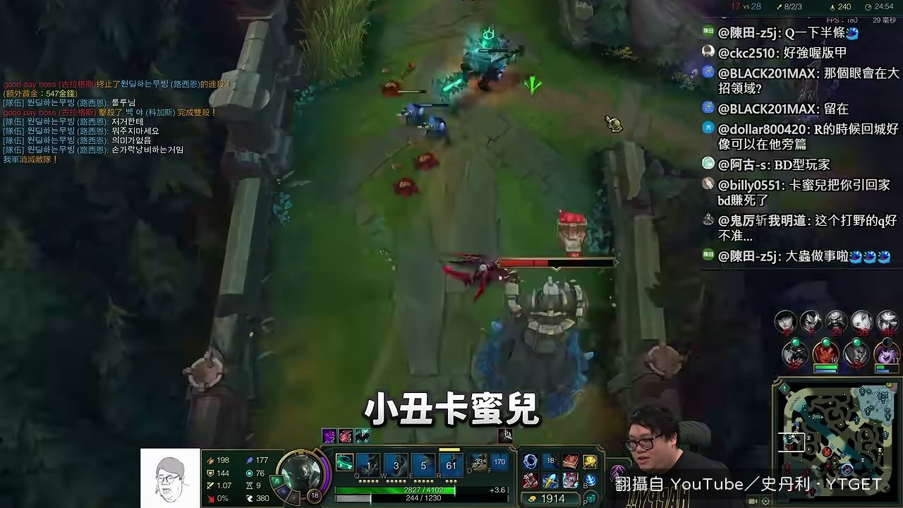 卡蜜兒來幾次就單殺幾次，順手反野