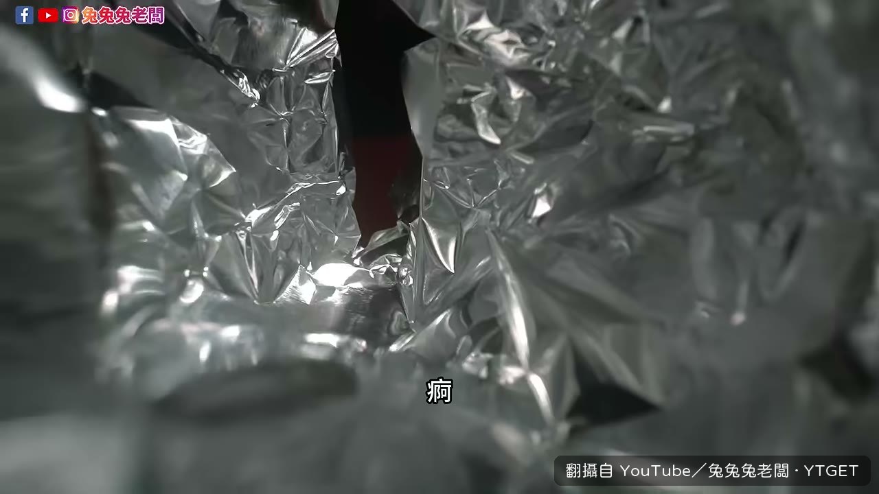 內襯小銀點像鋁箔紙烤雞