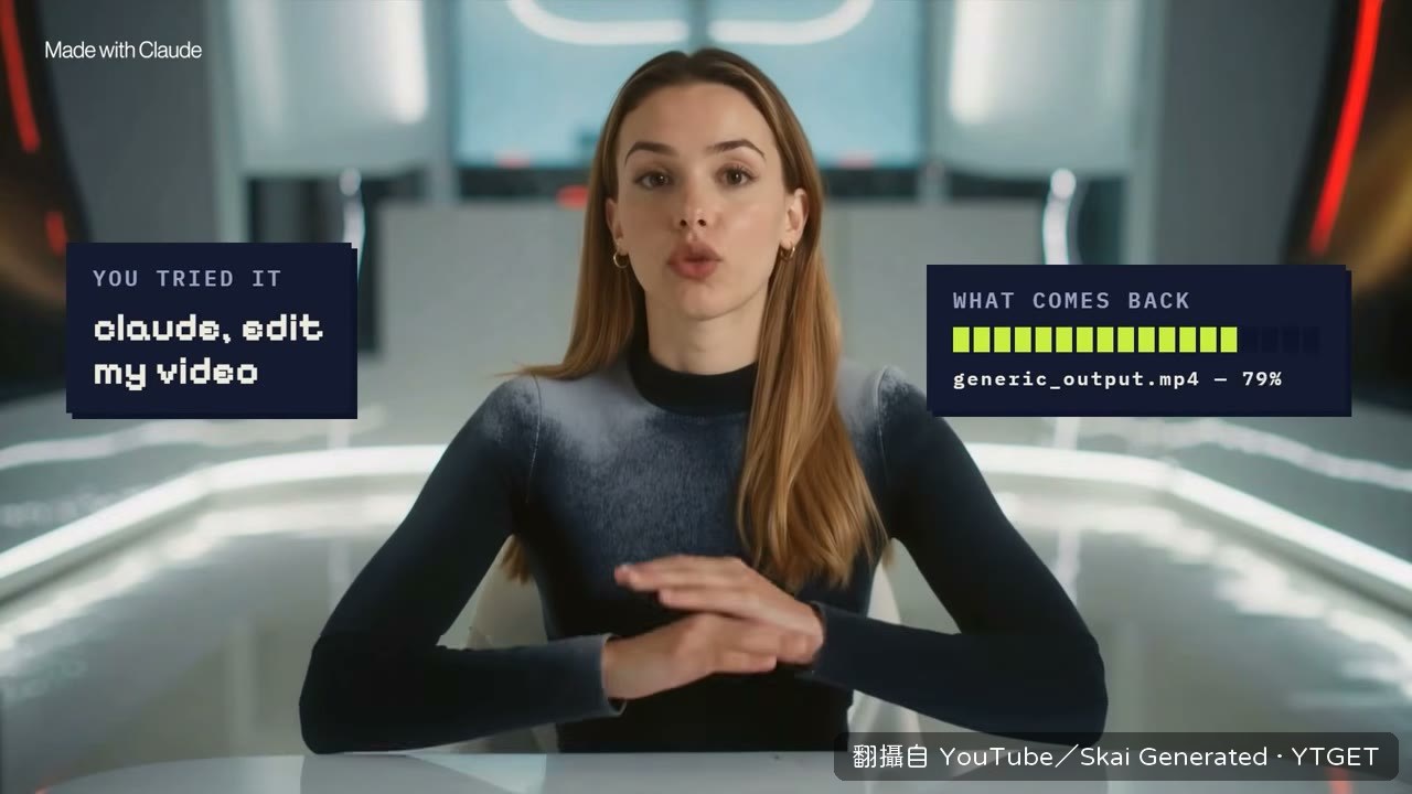 置中標題配漸層的典型 AI 感