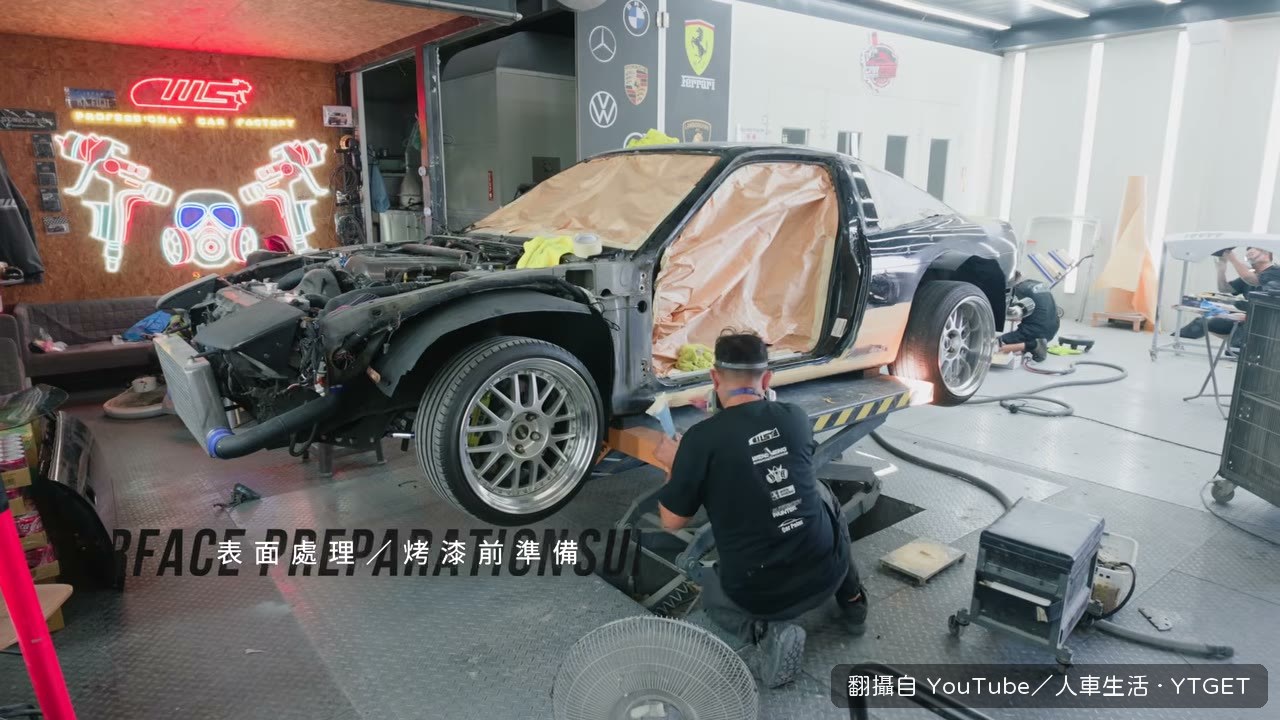 整台車拆光只剩空殼