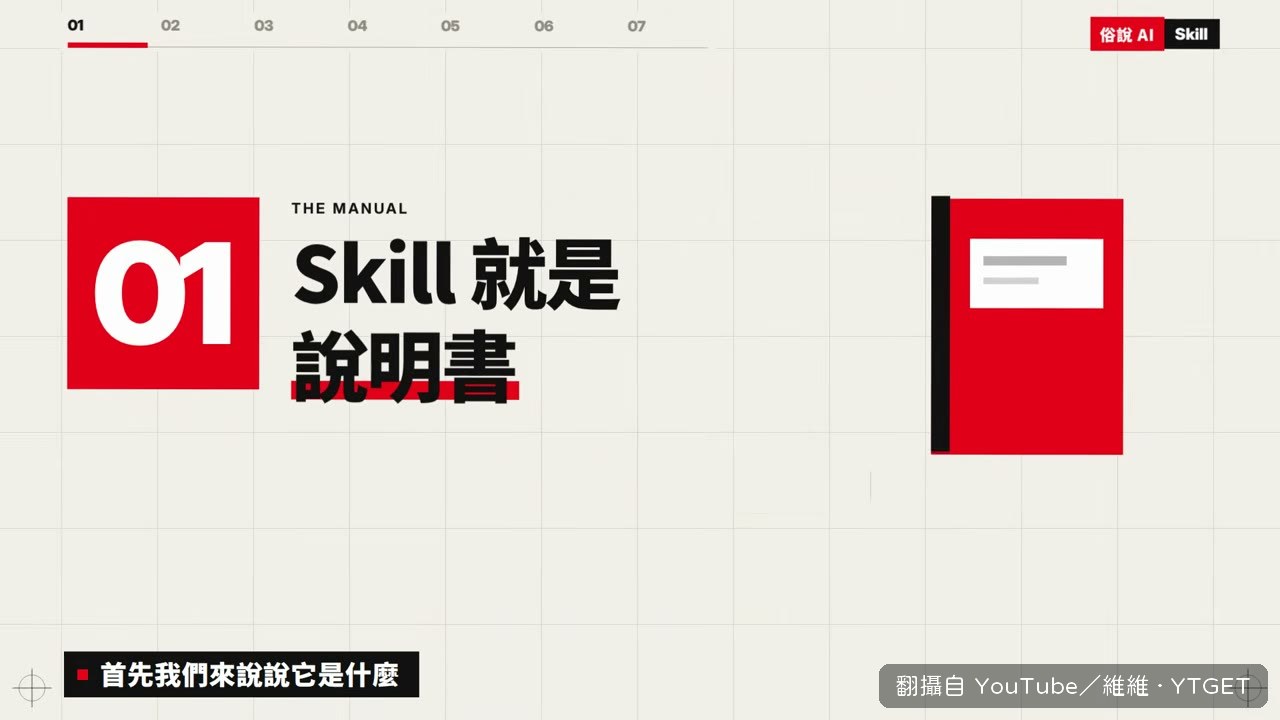 Skill 就是一本說明書