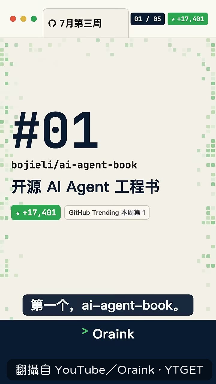 李伯傑把 AI Agent 整本開源