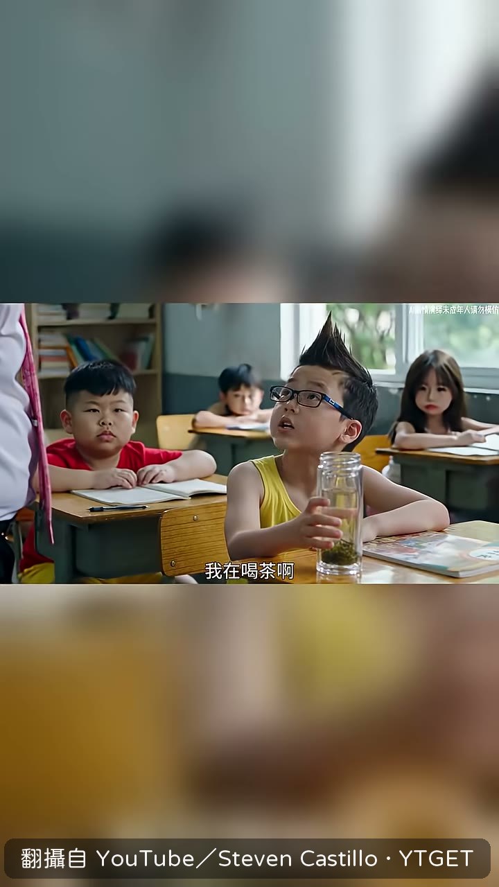 校長質問學生上課喝茶