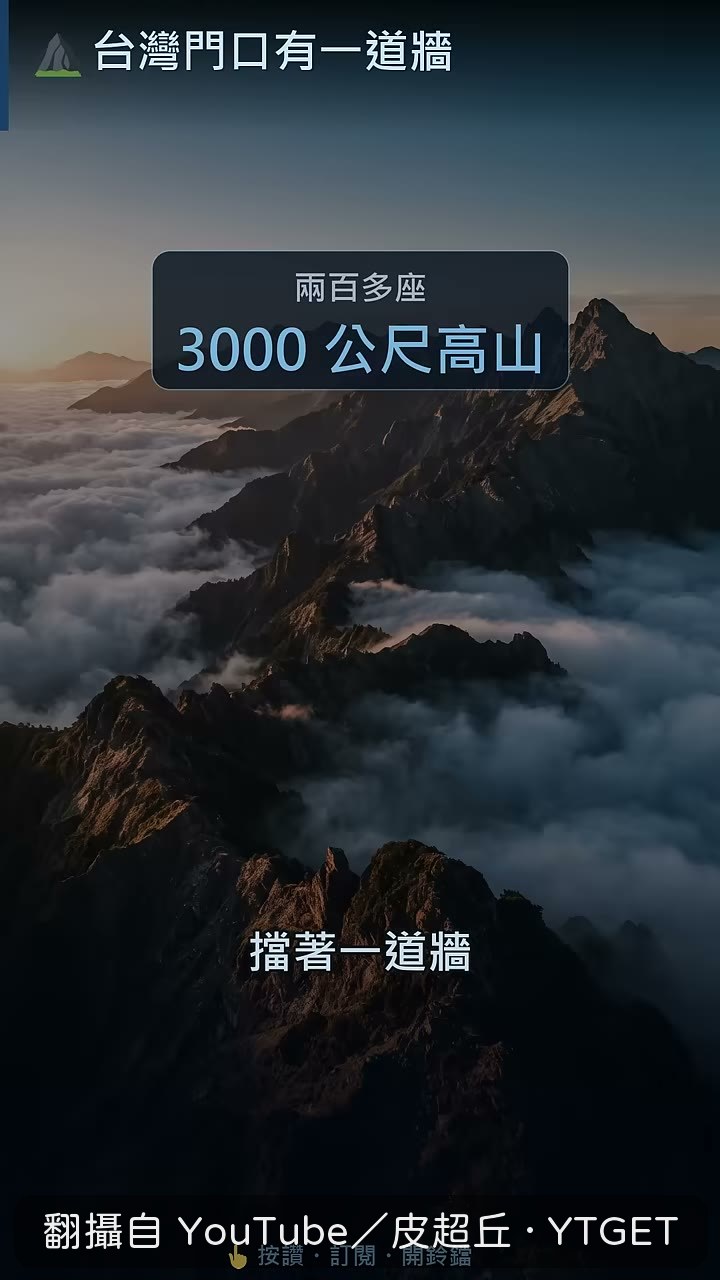 中央山脈兩百多座三千公尺高山